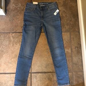 Old Navy super skinny mid-rise jeans.